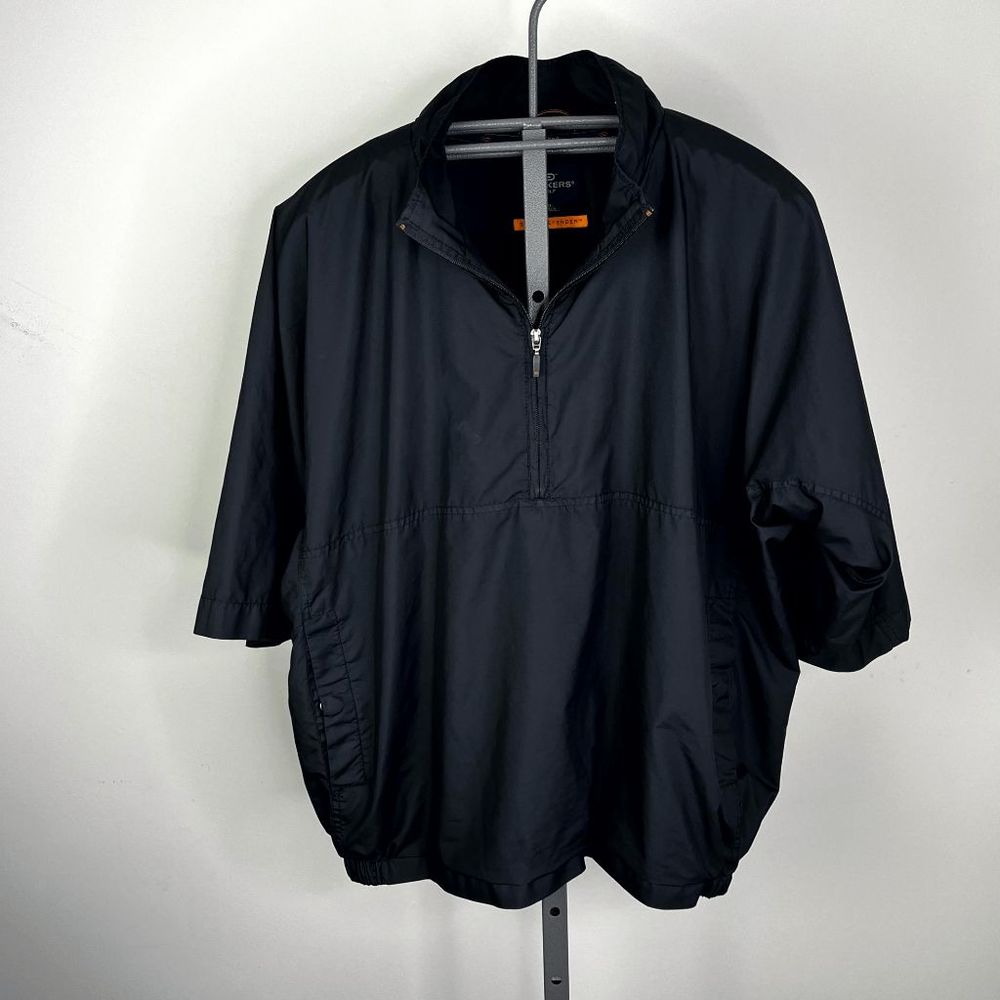 Dockers Golf Stain Defender Black half zip jacket Men's XL